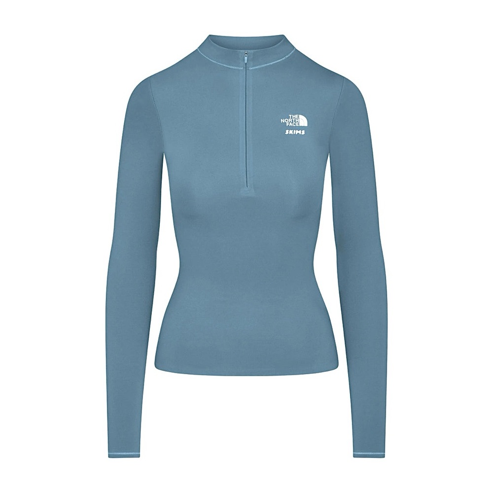 SKIMS & THE NORTH FACE - REFINA LONG SLEEVE TOP (Kyanite)